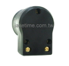 Audio Grade NEMA 5-15P Power Plug Black, 90 degrees L Type, Gold Plated