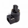 Audio Connector IEC 60320 C15 Power Connector  Black, 90 degrees L Type, Gold Plated