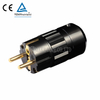 Audio Grade Hi-Fi Schuko AC Connector Black, Gold Plated, Cable Maximum 17mm