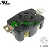 NEMA L14-20R Locking Type Receptacle, 125/250V AC/20A Current Rating, get UL/cUL Approved, with PC Body