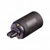 Audio Connector IEC 60320 C7 Power Connector  Black, Carbon Shell, Gold Plated