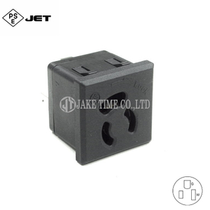 NEMA L5-15R Locking Power Socket, 1U 35mm*35mm, Japan/Taiwan Complies with JIS C 8303 (Server Rack/Rackmount Power Outlet)