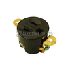 Audio Grade Hi-Fi AC Single Receptacle NEMA 5-15R Black, Gold Plated