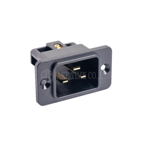 Audio Grade Hi-Fi IEC 60320 C20 Inlet, Black, Gold Plated