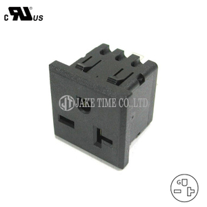 NEMA 6-20R Power Socket, 1U 35mm*35mm, USA (Server Rack/Rackmount Power Outlet)