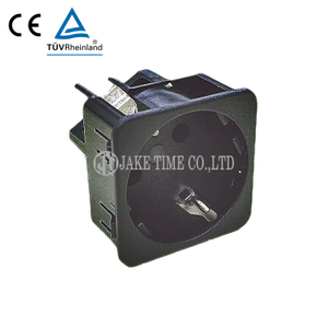 CEE 7/3 Schuko Power Socket, 1U 45mm*45mm, German/European (Server Rack/Rackmount Power Outlet)