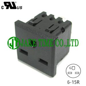 NEMA 6-15R USA 1U size 1U size 35mm*35mm Extension Outlet Socket
