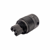 Audio Grade Hi-Fi Jake Time Brand IEC 60320 C15 Power Connector, Black, Gold Plated, Cable Maximum 17mm