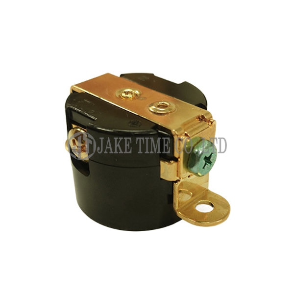 Audio Grade Hi-Fi AC Single Receptacle NEMA 5-15R Black, Gold Plated