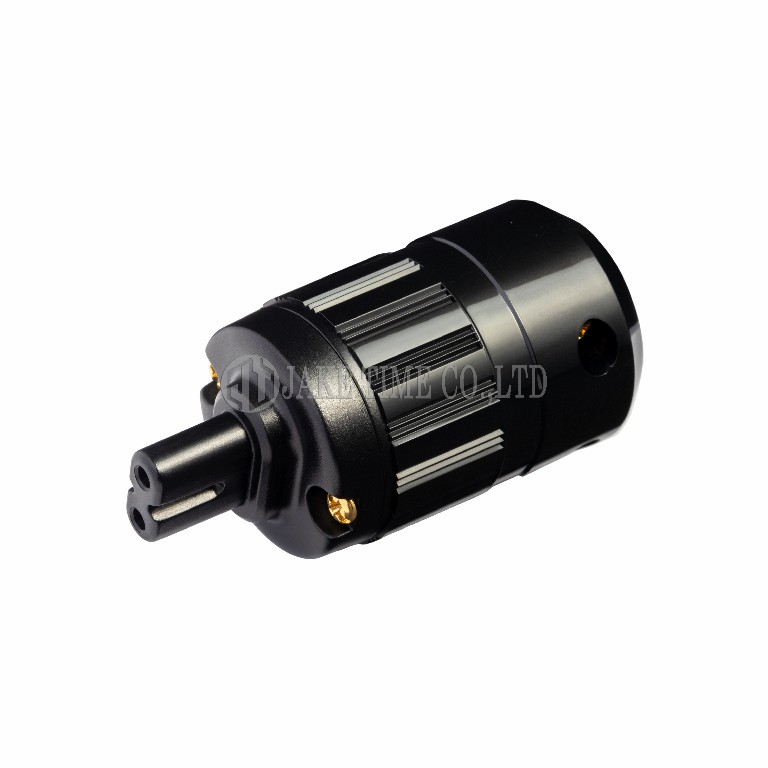 Audio Connector IEC 60320 C7 Power Connector Black, Gold Plated Maximum 17mm