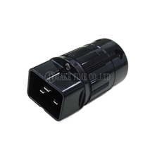 Audio Grade Hi-Fi IEC 60320 C20 Inlet, Black, Cable Maximum 17mm