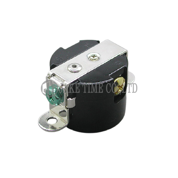 Audio Grade Hi-Fi AC Single Receptacle NEMA 5-15R Black, Rhodium Plated