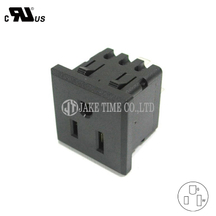 NEMA 5-15R Power Socket, 1U 35mm*35mm, USA/Taiwan (Server Rack/Rackmount Power Outlet)