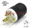 NEMA L6-30P Locking Type plug, 250V AC/30A Current Rating, get UL/cUL Approved, with PC Body