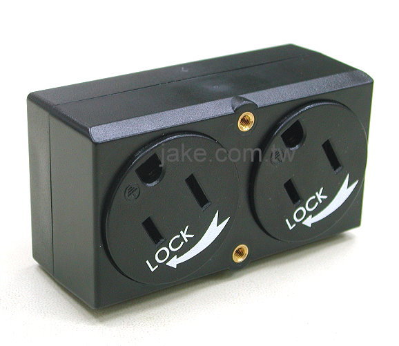 NEMA 5-15R Double Locking Receptacles (Locking Type)