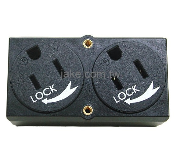 NEMA 5-15R Double Locking Receptacles (Locking Type)